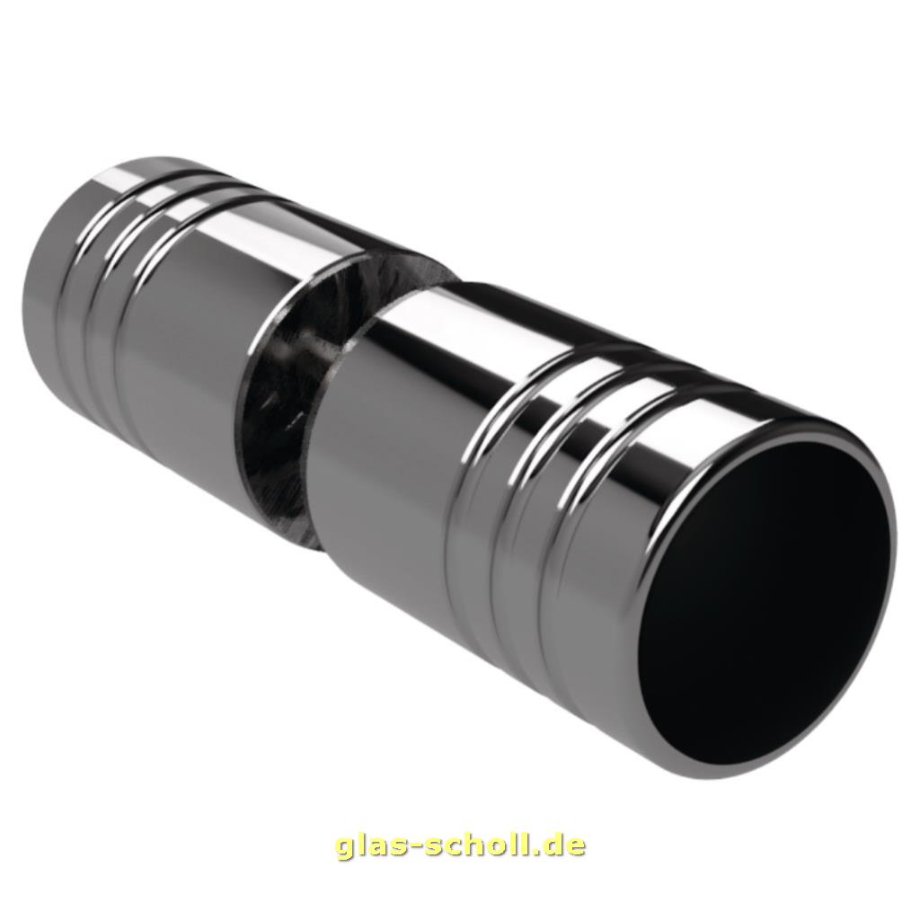 Artikelbild 1 des Artikels “beidseitiger Aluminium Duschtürgriff glanzverchromt d=25 mm, Länge 35 mm, für Lochbohrung 12 mm “