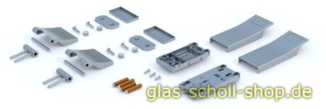 Artikelbild 1 des Artikels “Elektronisches Glastürschloss Smart Entrance, SET mit Türbändern Edelstahloptik gebürstet “