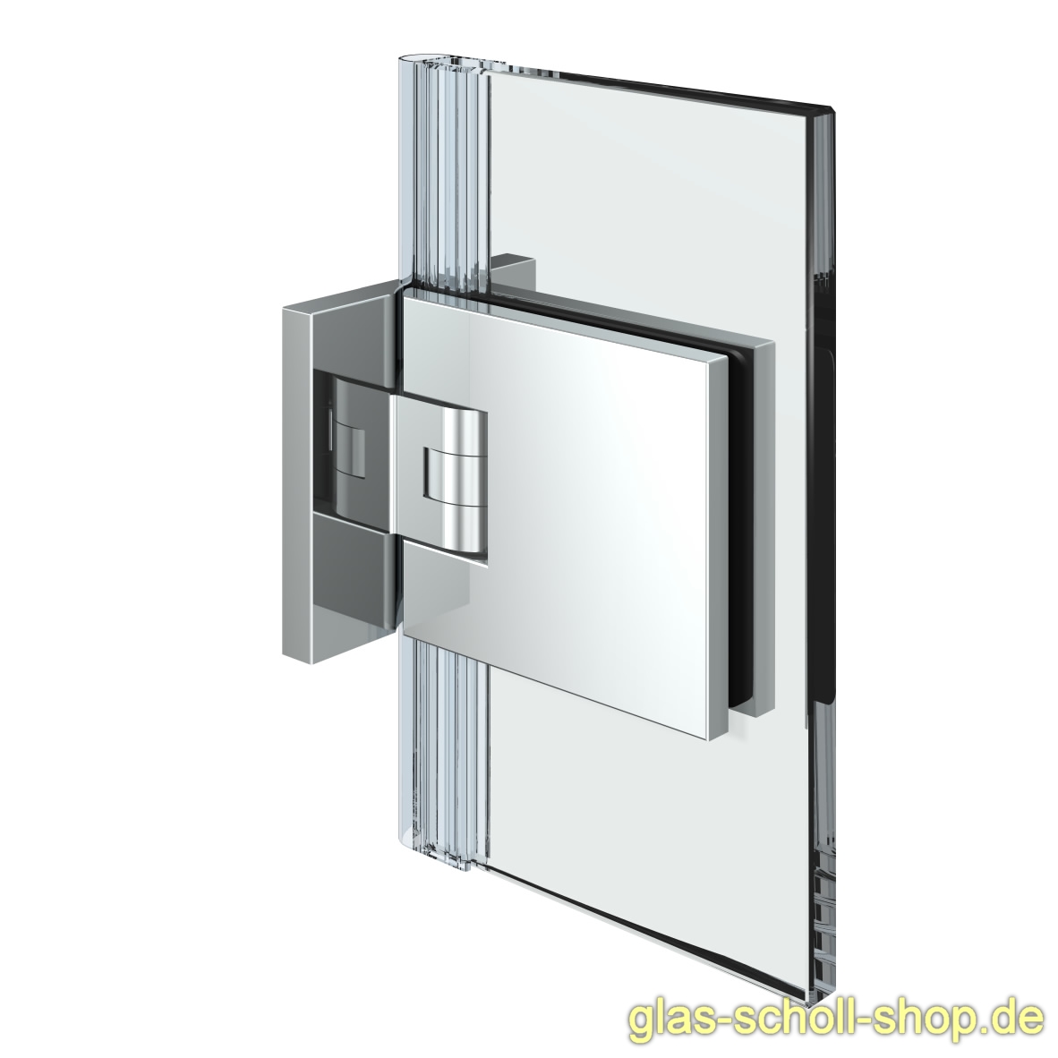 Artikelbild 1 des Artikels “Flamea+ 90° Glas-Wand Pendel-Duschtürband beids. Befestigungslasche glanzverchromt“