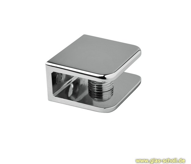 Artikelbild 1 des Artikels “Glasplattenträger quadratisch 30x27 Glasstärke 6-10 mm glanzverchromt“