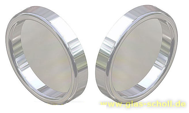 Artikelbild 1 des Artikels “beidseitig aufklebbare Edelstahl Griffmuschel d=60 (Paar) Edelstahl geschliffen“