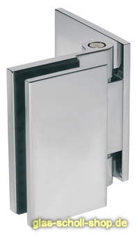 Artikelbild 1 des Artikels “Wellness Glas-Wand 90Grad Duschtürband  (nach innen hin öffnend) glanzverchromt“