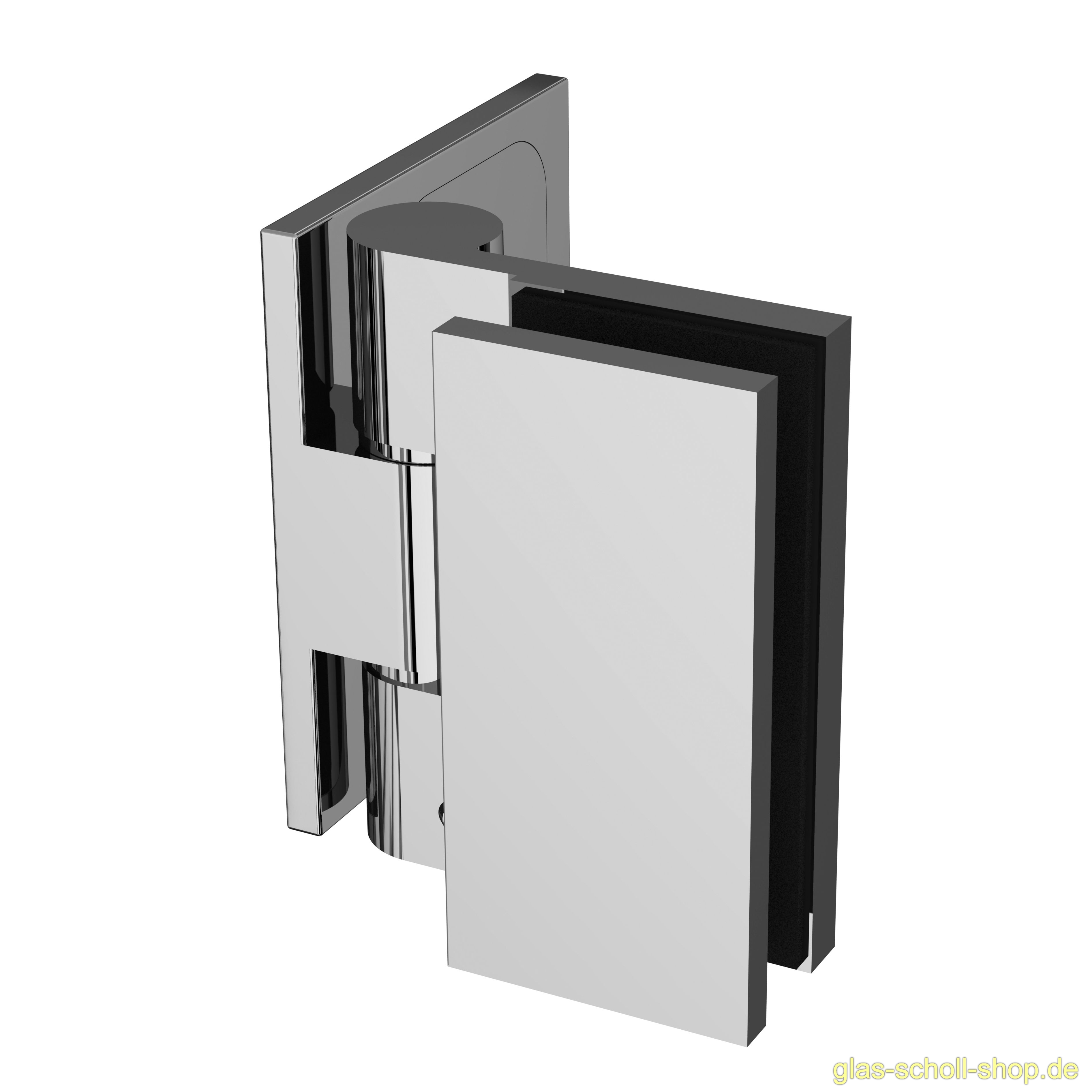 Artikelbild 1 des Artikels “Wellness Premium DIN rechts Glas-Wand 90Grad Duschtürband  (nach innen hin öffnend) glanzverchromt“