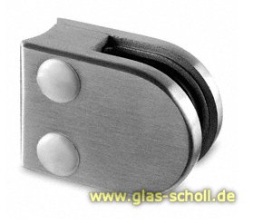 Artikelbild 1 des Artikels “Glasklemmenhalter Edelstahl rund (4er-Set) für Rundrohr gebürstet“