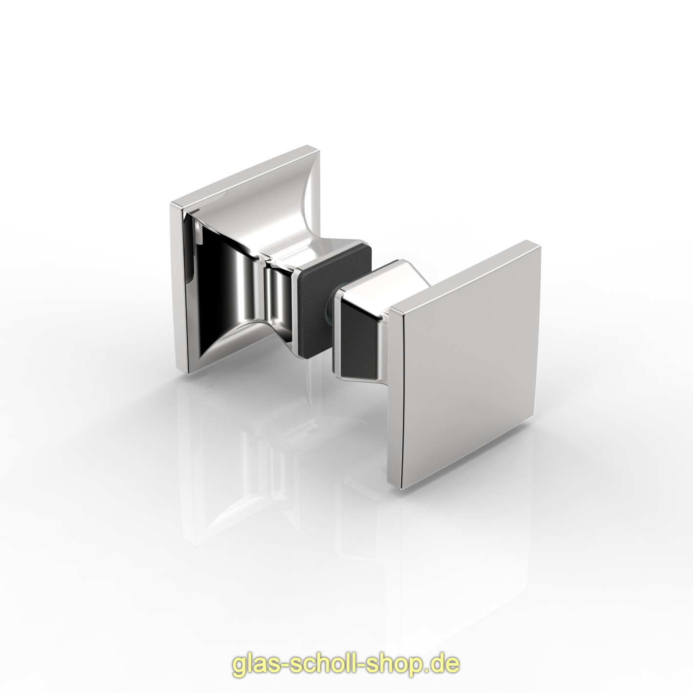 Artikelbild 1 des Artikels “Glastürgriff beidseitig eckig für Duschtüren glanzverchromt“