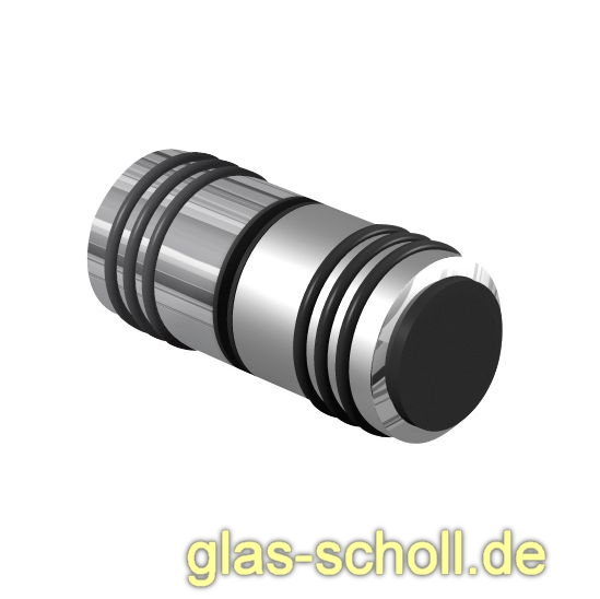 Artikelbild 1 des Artikels “beidseitiger Türgriff mit Puffer+Gummiringen d=30mm für Lochbohrung 14mm MS7 glanzverchromt“