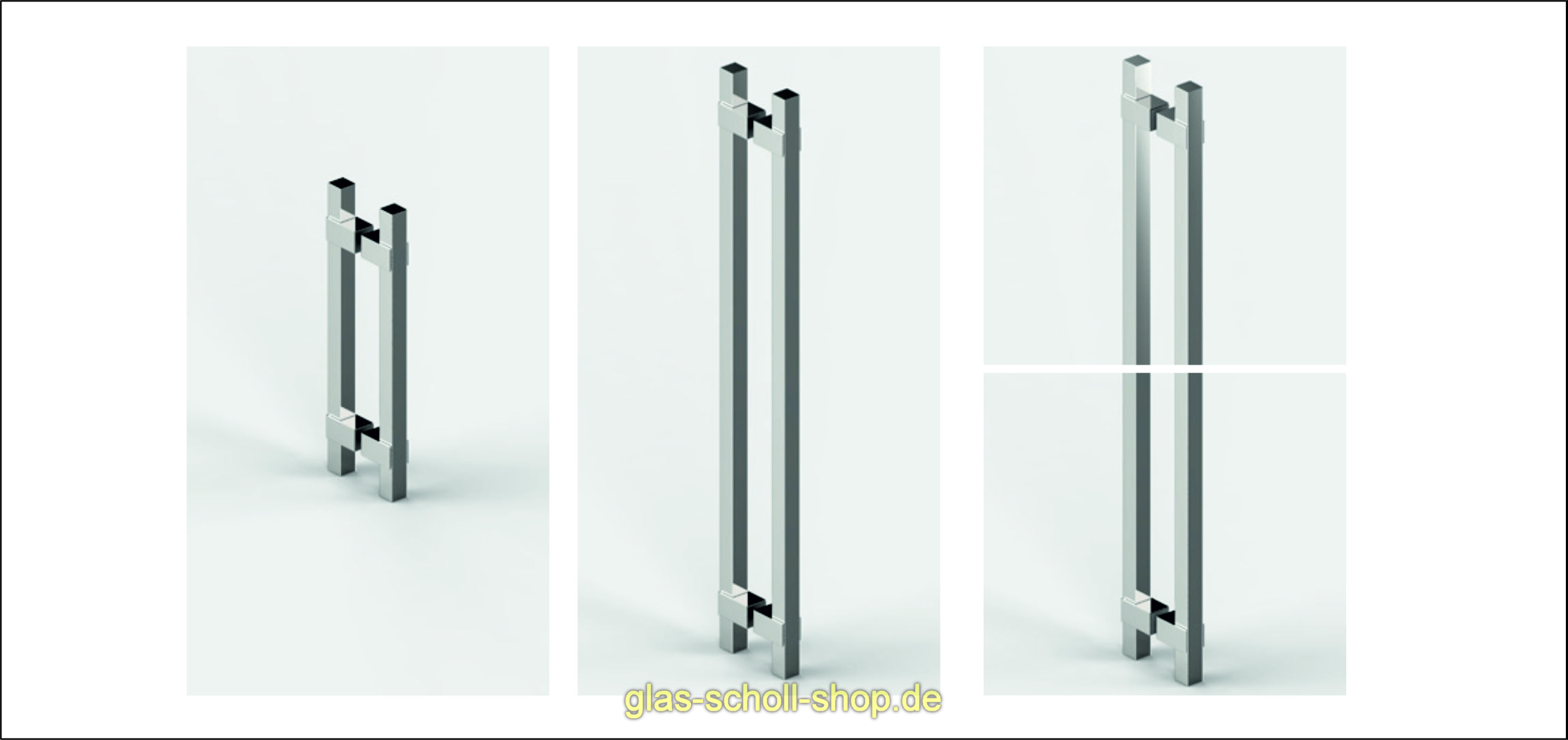 Artikelbild 1 des Artikels “Glastürgriff beidseitig für 6-13,52 mm Glas inn verschiedenen Längen glanzverchromt Länge 320“