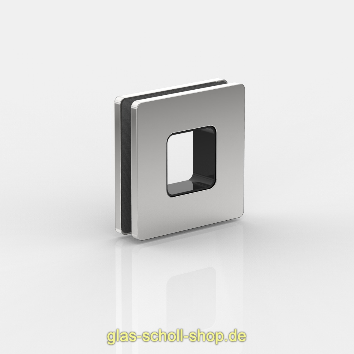 Artikelbild 1 des Artikels “eckiger Muschelgriff offen selbstklebend Durchmesser 50 mm 5,5 mm auftragend glanzverchromt“