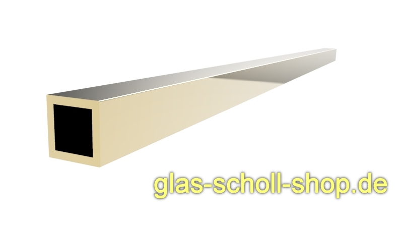 Artikelbild 1 des Artikels “quadratisches Vierkantrohr 15x15 für Stabistangen 1,0 m Gold-Optik (PVD besch.)“