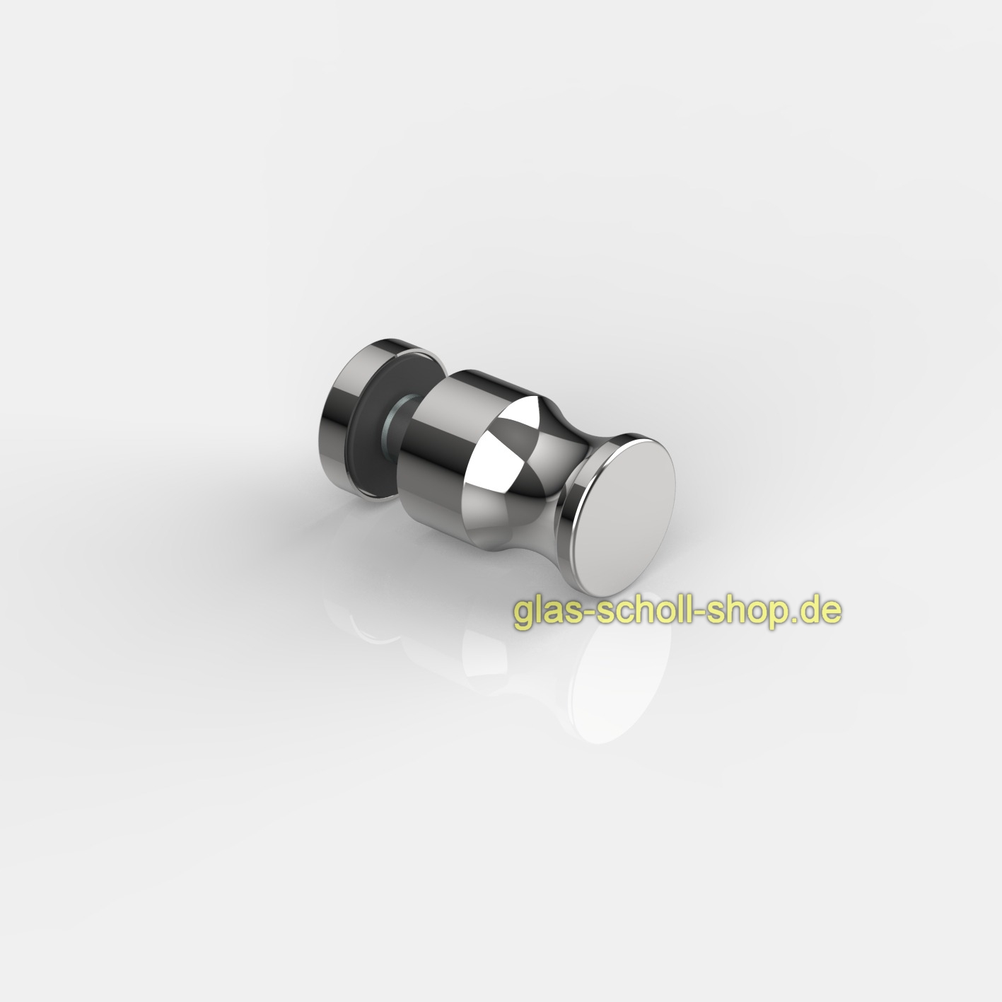 Artikelbild 1 des Artikels “runder einseitiger Glastürknopf für 8-13,52 mm Glas für 12 mm Bohrung glanzverchromt“