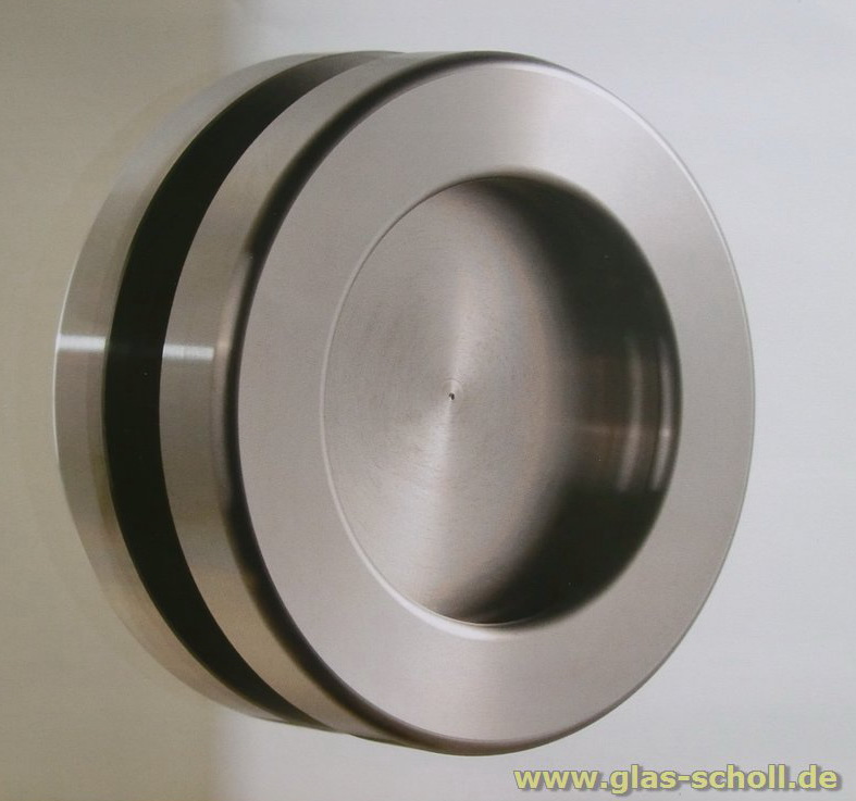 Artikelbild 1 des Artikels “selbstklebende runde Edelstahl Griffmuschel (Paar) (kein Loch nötig) d=64 Edelstahl“