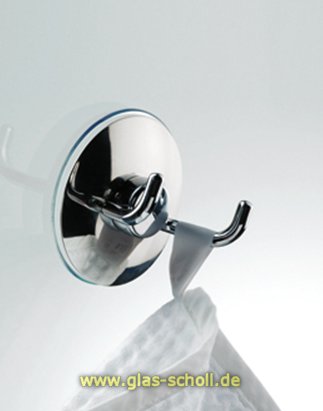 Artikelbild 1 des Artikels “Design Wandhaken WH-2 mit Saugnapf verchromt“