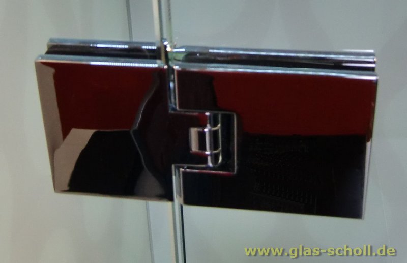 Artikelbild 2 des Artikels “Flamea 180° Glas-Glas Pendel-Duschtürband glanzverchromt“