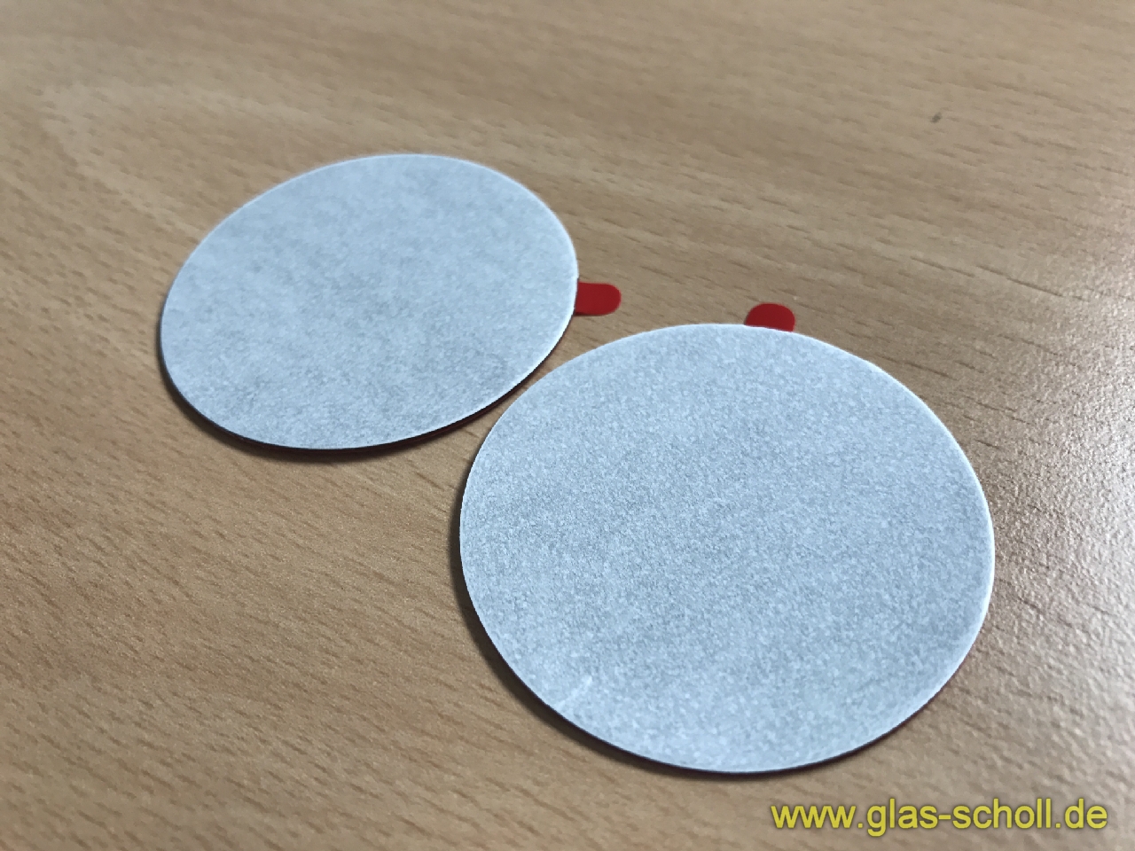 Artikelbild 2 des Artikels “selbstklebende runde Klebepads d=50mm für Griffmuschelverklebung (Paar) dunkelgrau d=50“