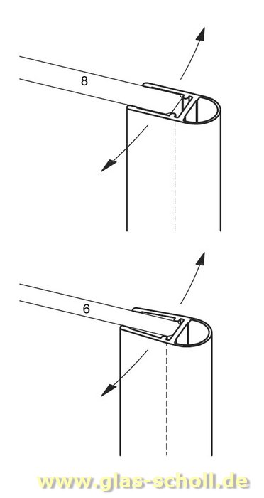 Artikelbild 2 des Artikels “Streifdichtung (2010mm) Duschdichtung für 6-8mm Glas “