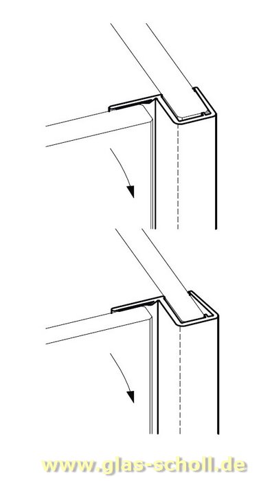 Artikelbild 2 des Artikels “Eckanschlagprofil 90° (2010mm) Duschdichtung für 6-8mm Glas “