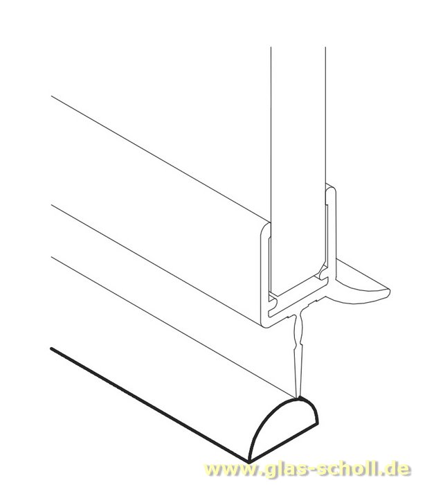 Artikelbild 2 des Artikels “unterer gerader glasklarer 5mm Acrylstab (1000 mm) Schwallschutz (Duschdichtung) “