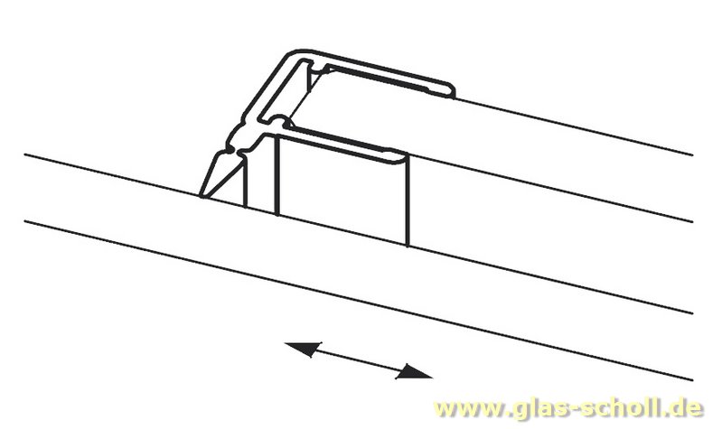 Artikelbild 2 des Artikels “Dichtprofil 11mm für Schiebetüren mit Lippe (2500mm) Duschdichtung 6-8mm Glas -ÜBERLÄNGE “