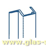 Artikelbild 2 des Artikels “Anschlagdichtung 90° (2500mm) für 10 Glas “