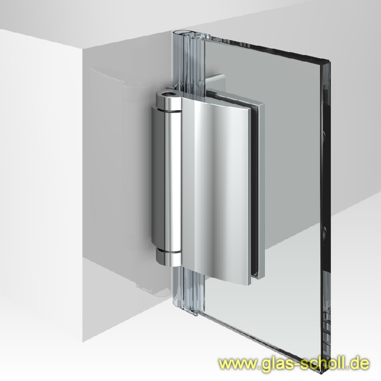 Artikelbild 2 des Artikels “Farfalla 90° Glas-Wand Duschtürband (nach außen hin öffnend) glanzverchromt“