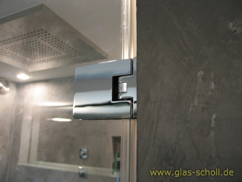 Artikelbild 2 des Artikels “Flamea 90° Glas-Wand Pendel-Duschtürband (verdeckte Anschraublasche) glanzverchromt“