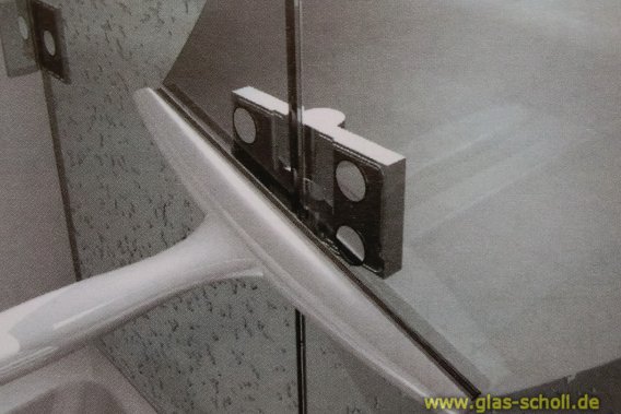 Artikelbild 2 des Artikels “Nivello+ 180° Glas-Glas LINKS Hebe-Senk flächenbündig Anschlag glanzverchromt“