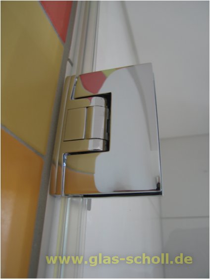 Artikelbild 2 des Artikels “Pontere 90° Glas-Wand Duschpendeltürband (einseitige Befestigungslasche) glanzverchromt“