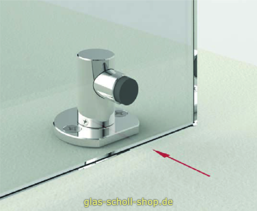 Artikelbild 2 des Artikels “Runder Türstopper Glas-Wand in verschiedenen Oberflächen “