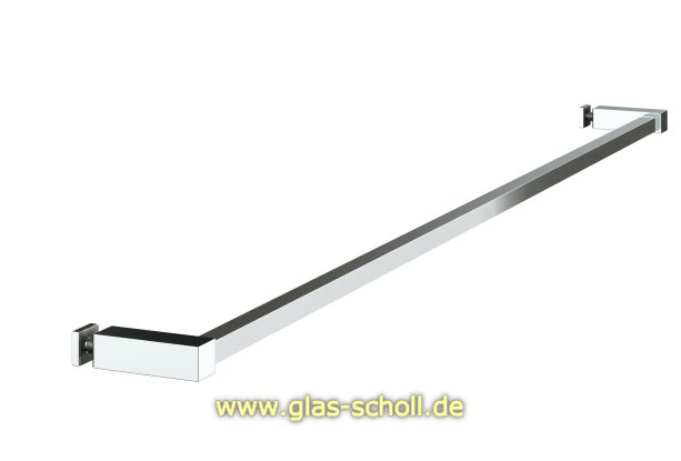 Artikelbild 2 des Artikels “eckiger Handtuchhalter kürzbar Glas-/Wandmontage glanzverchr.“