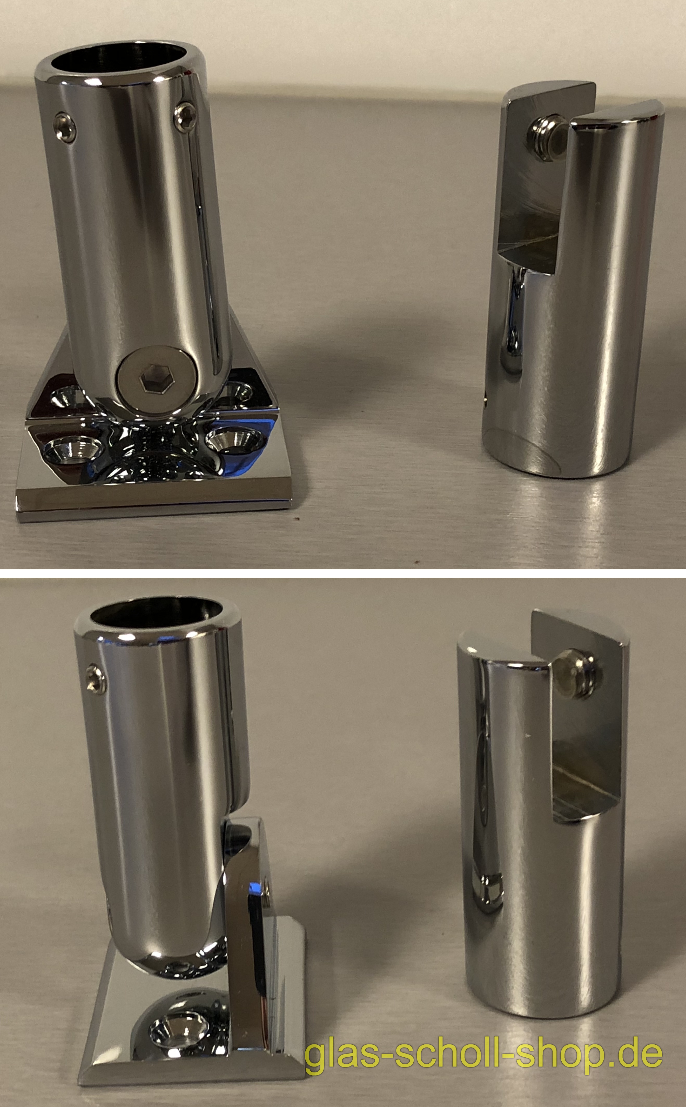 Artikelbild 2 des Artikels “runde Stabilisierungsstange 1000 mm GLAS-DECKE (kürzbar) SET - glanzverchromt“