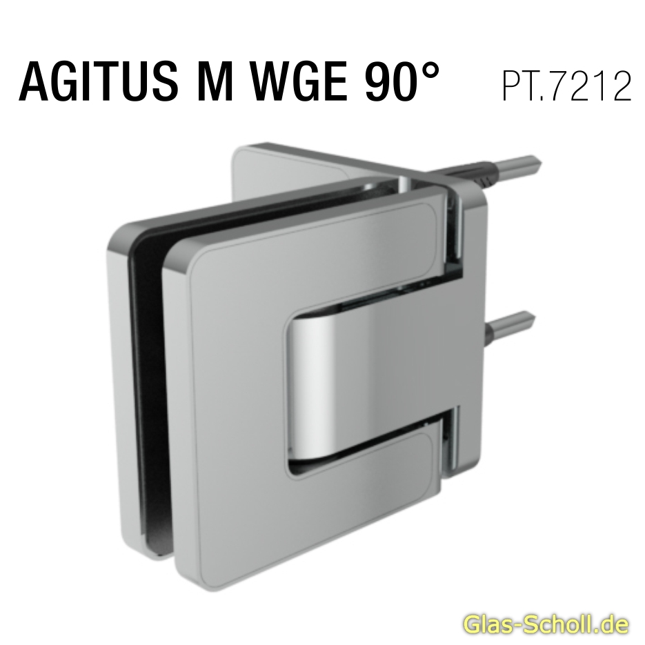 Artikelbild 2 des Artikels “MWE Agitus-M Pendeltürband 90° Glas-Wand einseitiger Anschraublasche Edelstahl geschliffen“