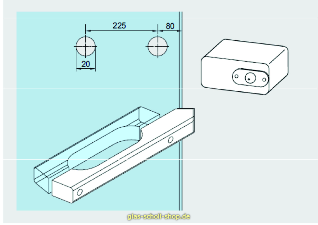 Artikelbild 2 des Artikels “Dormakaba Holzgriff für Saunatür beidseitig aus Abachi Holz inkl. Schnappklotz “