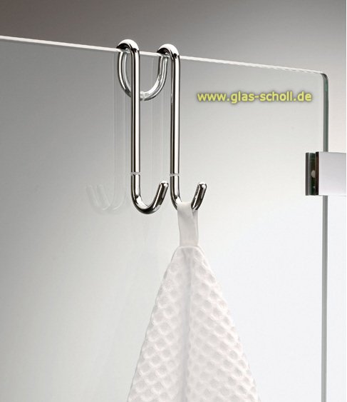 Artikelbild 2 des Artikels “Duschwischer/Handtuchhalter-Haken DH1 (aufsteckbar) glanzverchromt“
