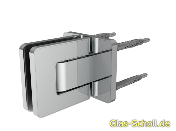 Artikelbild 2 des Artikels “MWE Agitus-L Pendeltürband 90° Glas-Wand beidseitiger Anschraublasche Edelstahl geschliffen“