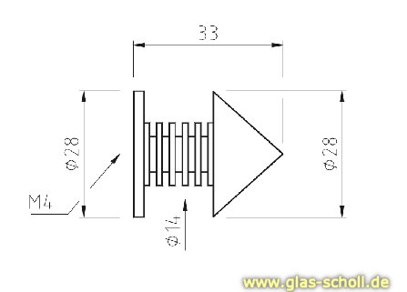 Artikelbild 2 des Artikels “Edelstahl Griff zum aufkleben Kegelform “