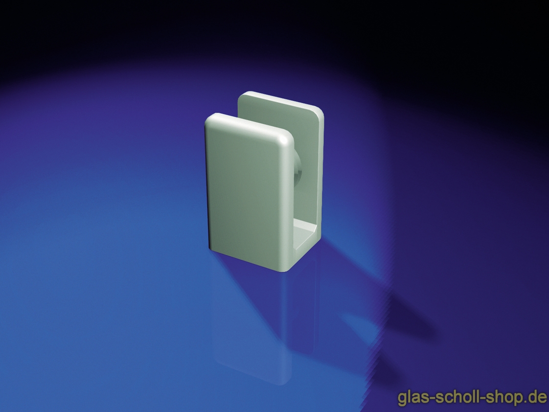 Artikelbild 2 des Artikels “Glasplattenträger rechteckig 15x27 Glasstärke 6-10 mm glanzverchromt“