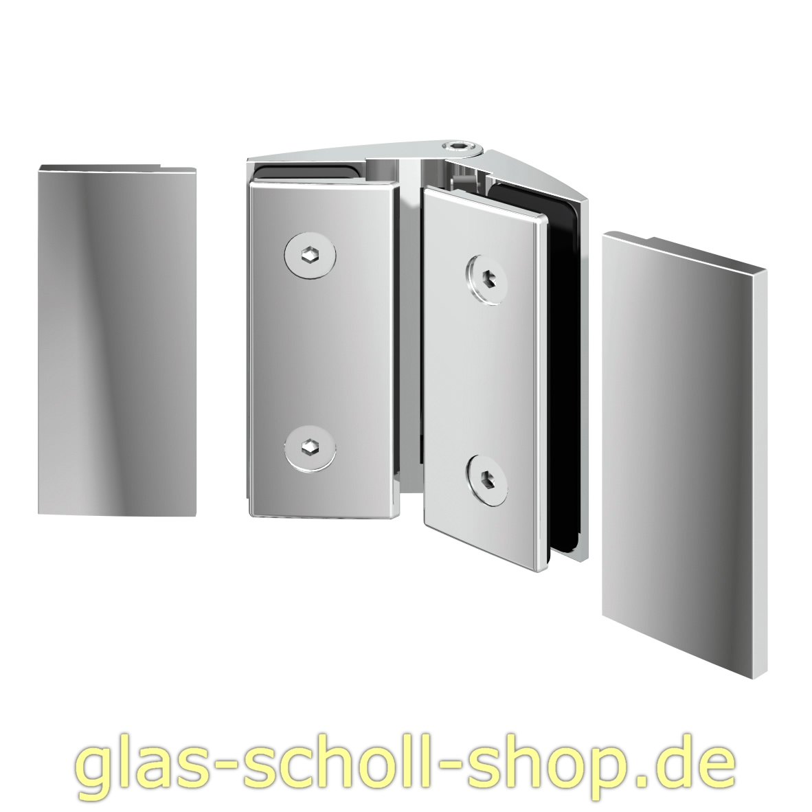 Artikelbild 2 des Artikels “Papillon 135° Glas-Glas Duschtür-Anschlagband (selbstschl. Magnettechnik) glanzverchromt“