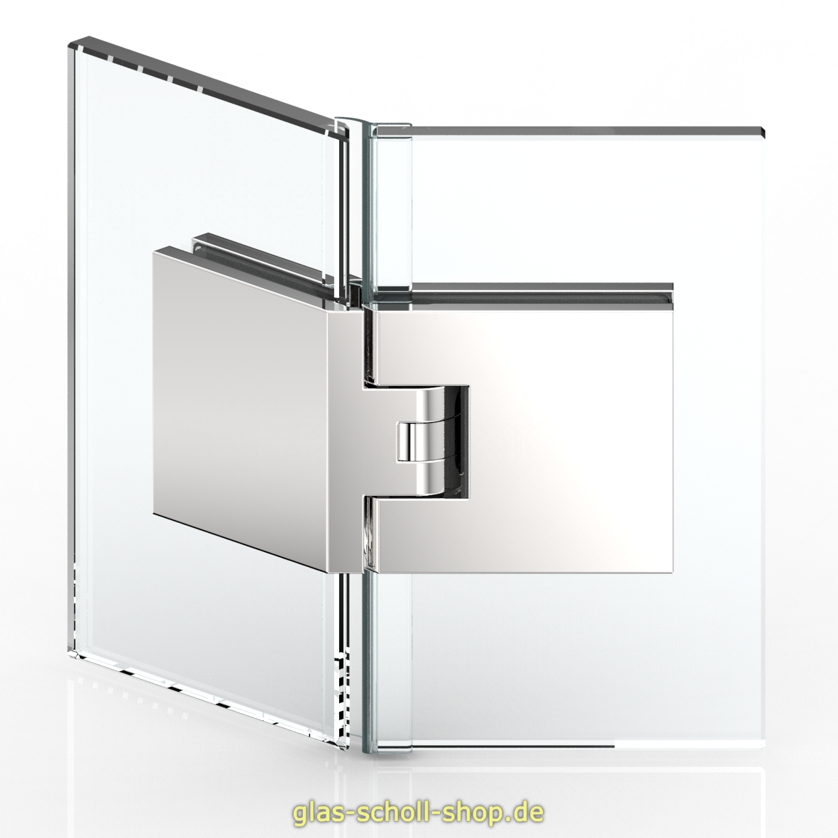 Artikelbild 2 des Artikels “Flamea+ 135° extrastark Glas-Glas Pendel-Duschtürband (verdeckte Verschraubung) “