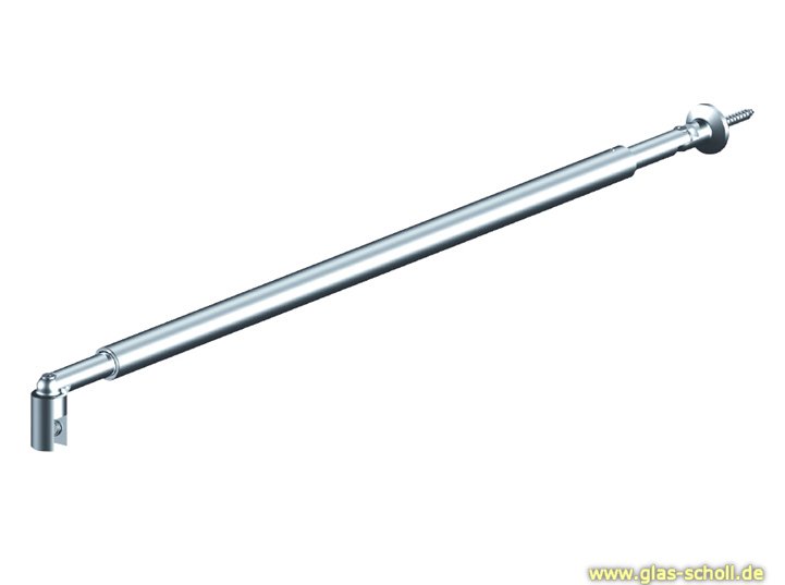 Artikelbild 2 des Artikels “flexibel Stabistange rund 780-940 mm (verstellbar) genial für Dachschräge glanzverchromt (MS7)“