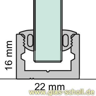 Artikelbild 2 des Artikels “Boden-Wand-Profil mit Silikonband (U-Profil) silber matt“