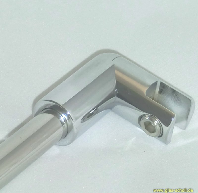 Artikelbild 2 des Artikels “runde Stabilisierungsstange 45° GLAS-WAND 415 mm glanzverchromt (MS7)“