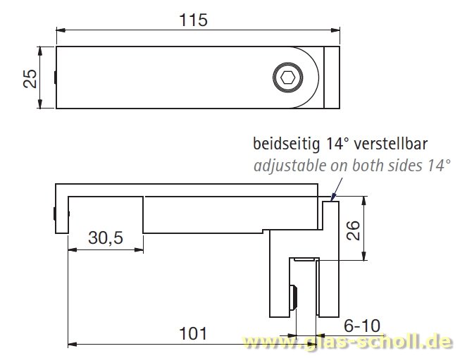 Artikelbild 2 des Artikels “geniales T-Verbindungsstück für rechteckige Stabistange P8474/P8475 glanzverchromt (MS7)“