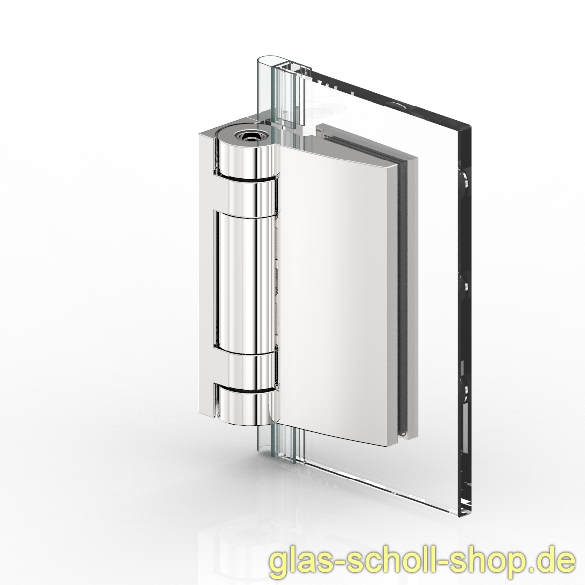 Artikelbild 2 des Artikels “TURA SCHWERLASTBAND Glas-Wand 90Grad nach außen öffnend Duschür glanzverchromt“