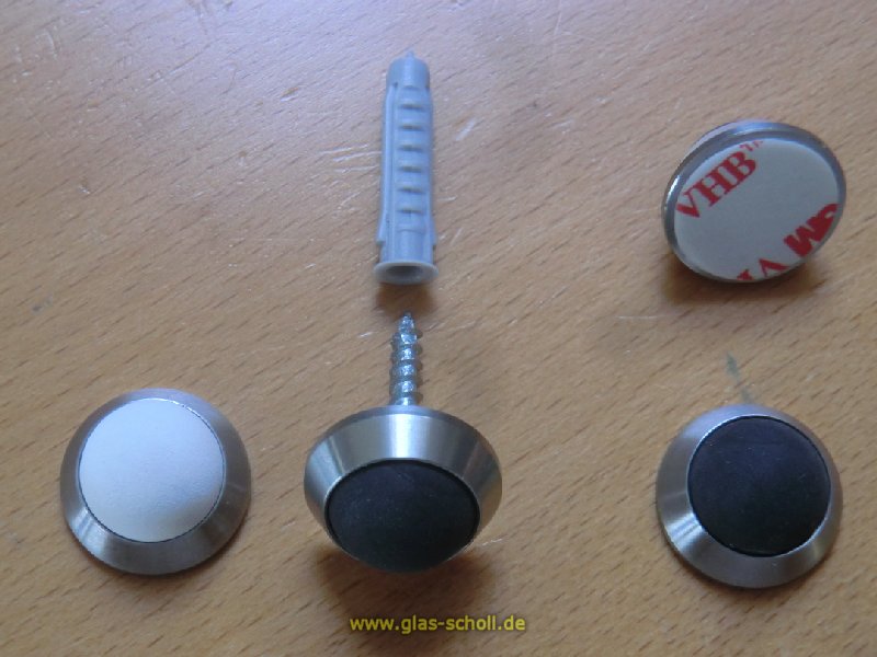 Artikelbild 2 des Artikels “kleiner dezenter d=20 Edelstahl Tür-/Klinken-Stopper für Wandmontage “