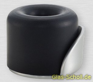 Artikelbild 2 des Artikels “Türpuffer, für Innentüren d=40mm neusilber eloxiert Bodenmontage weiß“