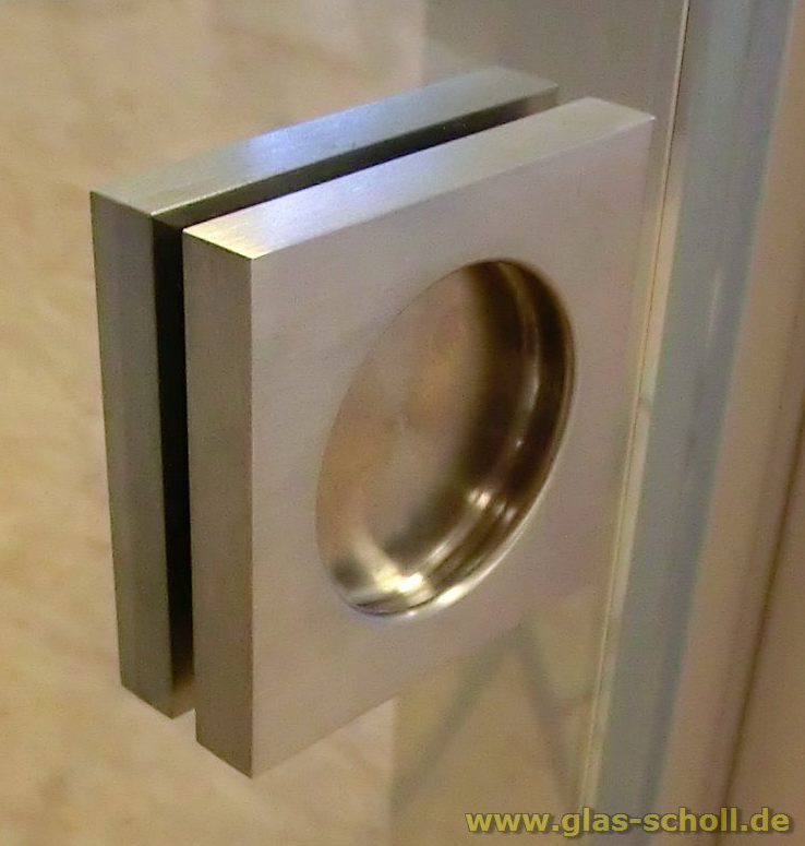 Artikelbild 3 des Artikels “selbstklebende quadratische Edelstahl Griffmuschel (kein Loch nötig) 60x60 “