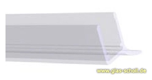 Artikelbild 3 des Artikels “unteres Wasserabweisprofil mit NUR 135° Lippe (1000mm) Duschdichtung für 6-8mm Glas “