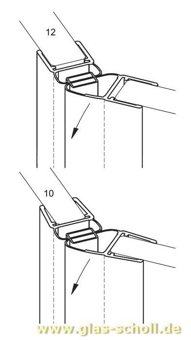 Artikelbild 3 des Artikels “135 Grad Magnet-Duschdichtung für 10-12mm Glas (2500mm) “