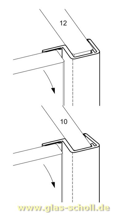 Artikelbild 3 des Artikels “Anschlagdichtung 90° (2500mm) für 10 Glas “