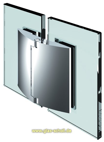 Artikelbild 3 des Artikels “Papillon 180° Glas-Glas Duschtür-Anschlagband (selbstschl. Magnettechnik) glanzverchromt“